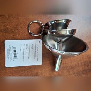 Fox Run ~ 3-Piece Stainless Steel Funnel Set 3 Sizes - 11641